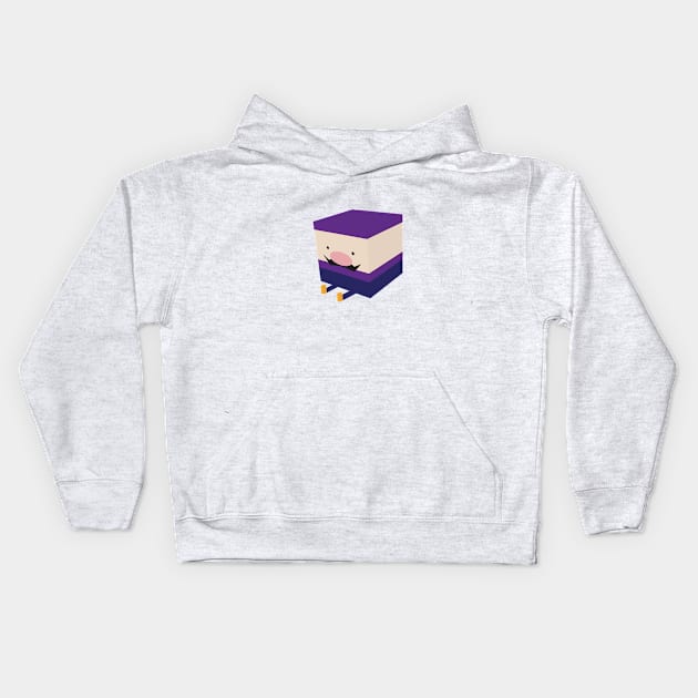 Purple Blockio Kids Hoodie by sparkmark